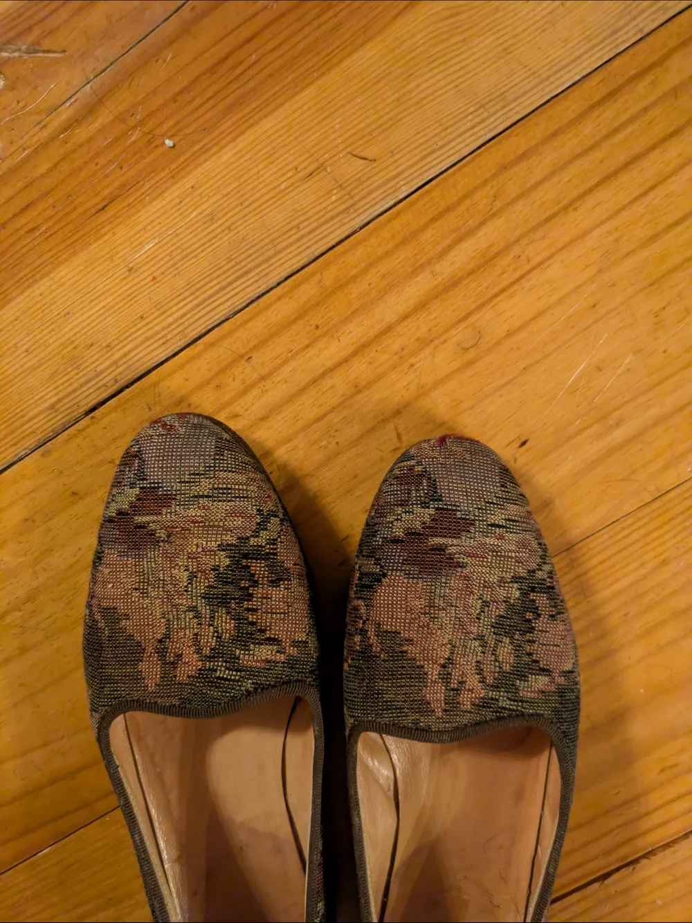 Vintage Ralph Lauren Tapestry Flats